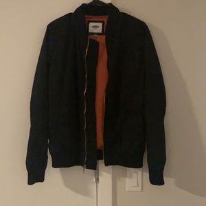 Black bomber jacket